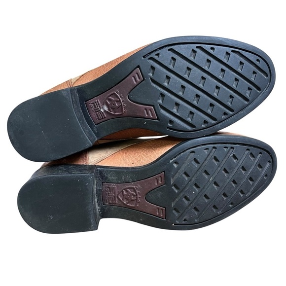 Ariat Heritage II Lacer Brown Leather Boots Kiltie Sz 6.5 Women Riding Booties - Picture 9 of 14